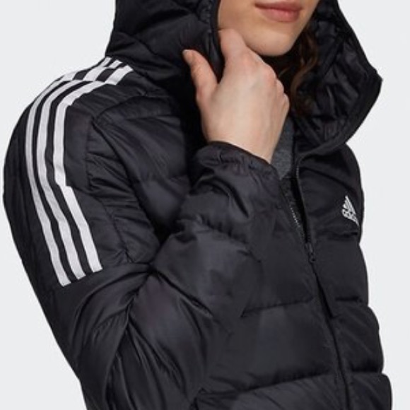 Adidas long down filled Parker, Blue, 2XL - Picture 3 of 9